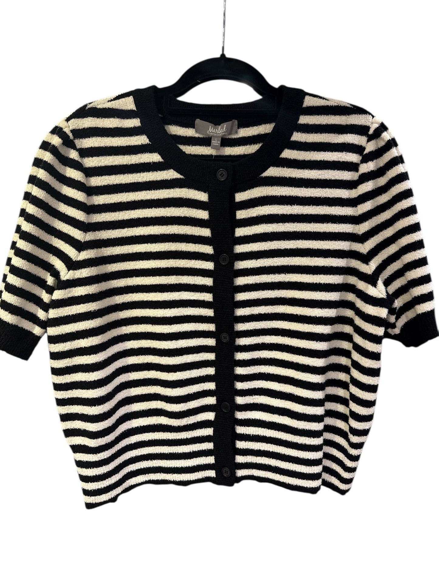 Çizgili Triko Hırka